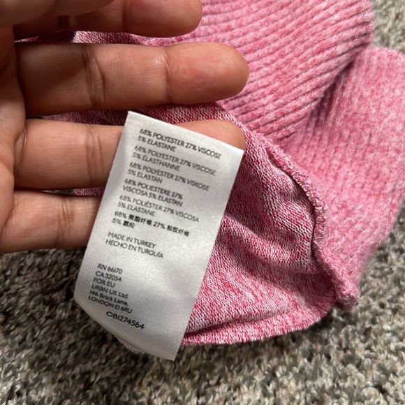 Maeve by anthropology laney cowl neck pullover pink sweater size XS Barbiecore - Picture 10 of 11